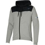 Mizuno - Sportjack - Katoen - Heren - Met Capuchon - Geruwde Stof - Logo op Borst