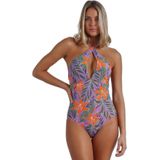 Admas - Jungle - Dames Zwempak - Mauve - Uit 1 Stuk