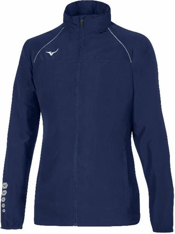 Mizuno - Osaka - Damesjack - Zwart - Winddicht, Polyester, Reflecterende Details
