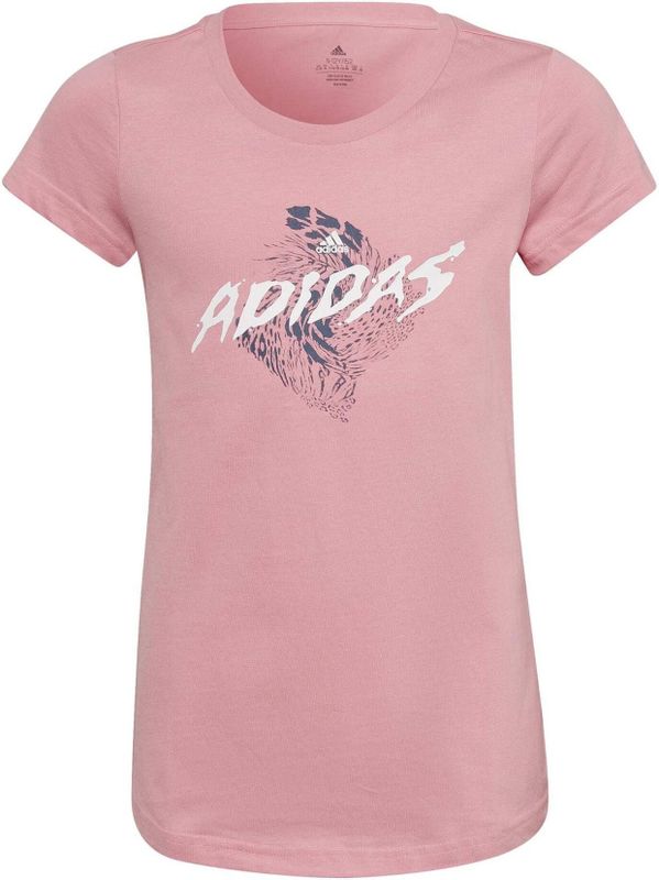 adidas - Grafisch Meisjes-T-shirt - Slanke Pasvorm