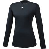 Mizuno - Crew T-shirt - Sportshirt - Zwart - Synthetisch - Lange Mouwen