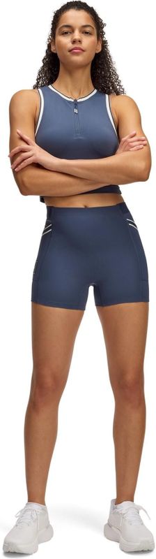 Under Armour - Run 96 - Damesshort - Zwart - Hoge Taille