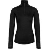 Johaug - Lithe Tech-Wool - Damesjack - Zwart - 1/2 Rits