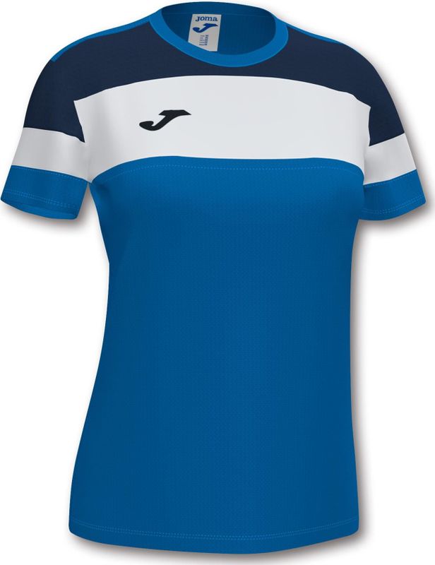 Joma - Crew IV - T-shirt - Blauw - Katoen - Korte Mouwen