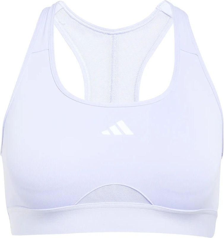 adidas - PowerReact - Sportbeha - Zwart - AEROREADY, 70% Gerecycled Materiaal