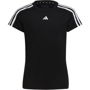 Adidas 3stripes essentials aeroready t-shirt in de kleur zwart