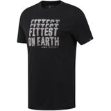 Reebok - Fittest On Earth - T-shirt - Slim Fit - Ronde Hals