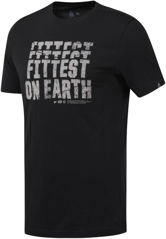 Reebok - Fittest On Earth - T-shirt - Slim Fit - Ronde Hals