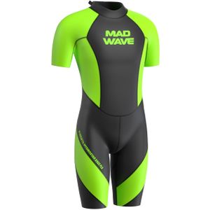 Madwave - Hydrostar Dsss Sty - Neopreen Wetsuit - Groen - Korte Mouwen