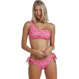 Admas - Asymmetrisch Zebra - Badpak - Rood