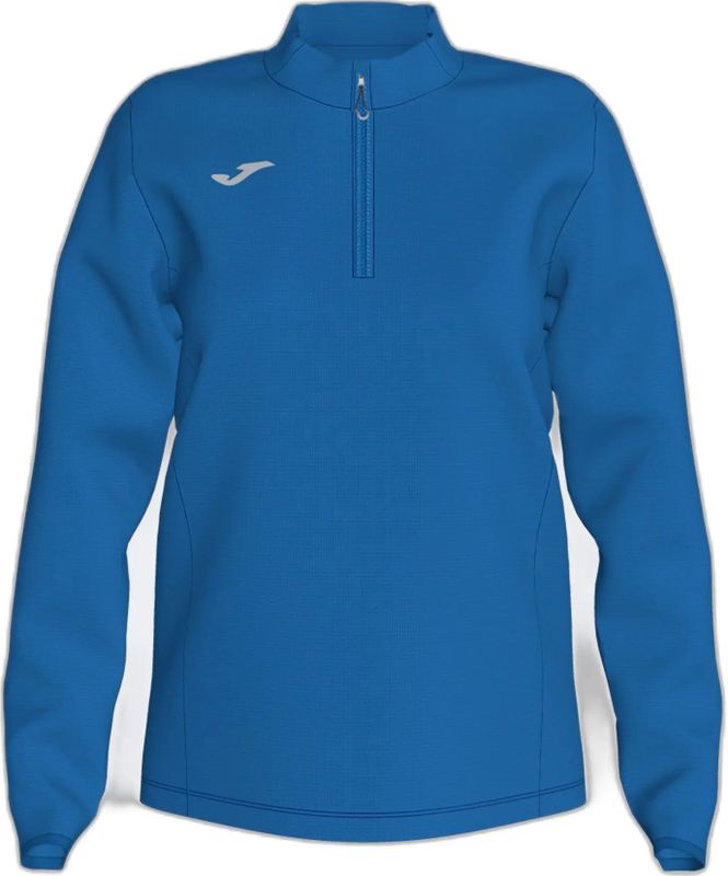Joma Running Night Fleece Met Halve Rits Blauw Vrouw