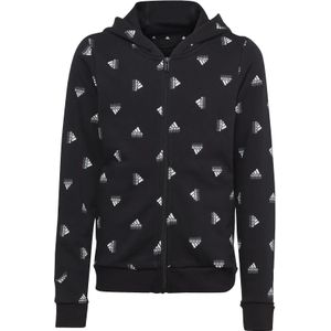 adidas - Junior Hoodie - Sweat - Grijs - Franse Badstofmix