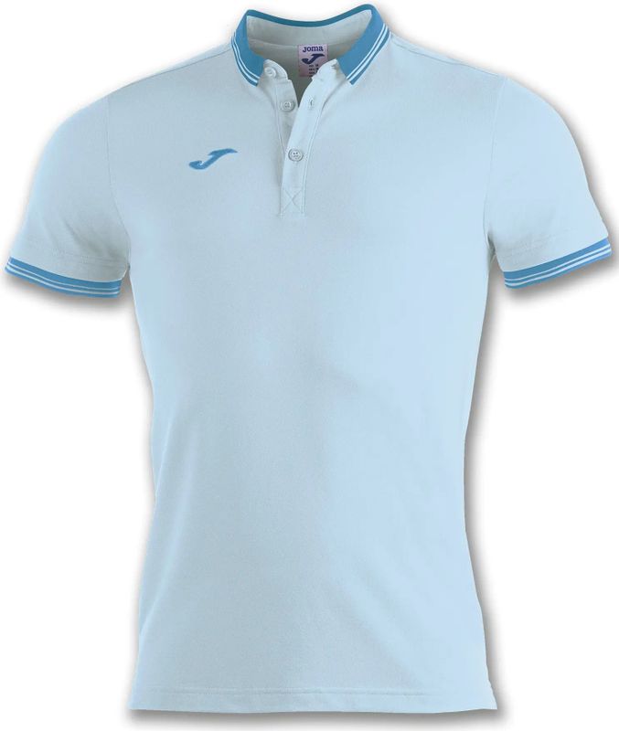 Joma - Bali II - Poloshirt - Blauw - 65% Polyester 35% Katoen