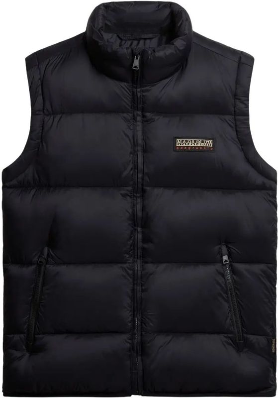 Napapijri - A-Suomi - Mouwloze Jas - Zwart - 100% Gerecycled Polyamide