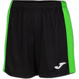 Korte Broek - Zwart - 100% Polyester - Contrasterende Zijsplitten