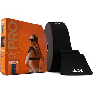KT Tape - PRO - Ongesneden Sporttape - Zwart - Jumbo Roll - 39 Meter