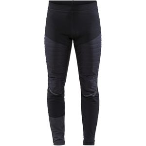 Craft - Lumen Subz Padded - Hardloop Tights - Zwart - Gewatteerde Voorkant