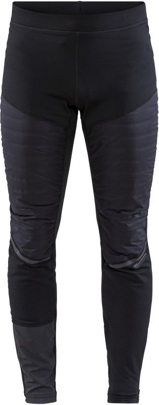 Craft - Lumen Subz Padded - Hardloop Tights - Zwart - Gewatteerde Voorkant