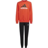 adidas - Essentials Big Logo - Fleece Joggingpak - Rood Zwart Wit