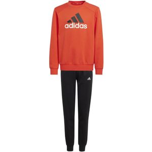 adidas - Essentials Big Logo - Fleece Joggingpak - Rood Zwart Wit