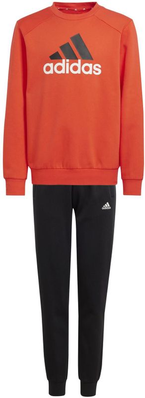 adidas - Essentials Big Logo - Fleece Joggingpak - Rood Zwart Wit