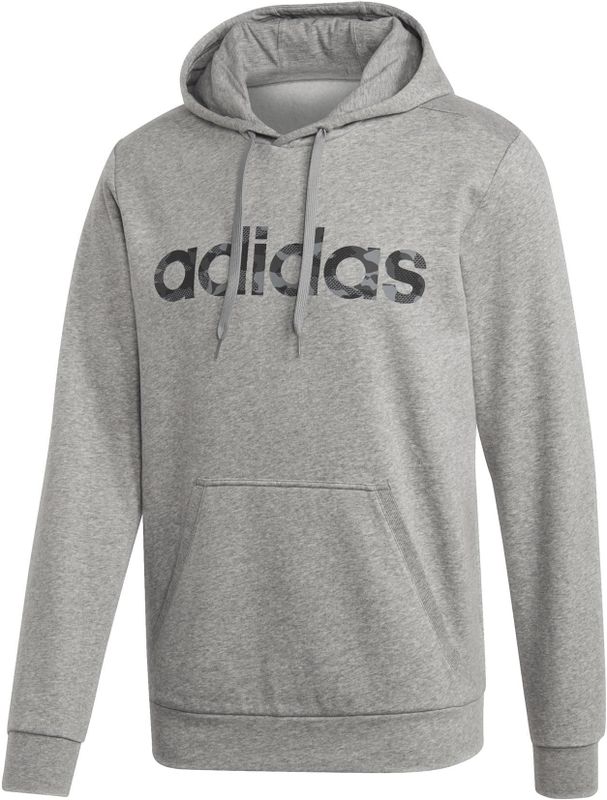 adidas - Camo Linear - Sweatshirt - Zwart - Met Capuchon