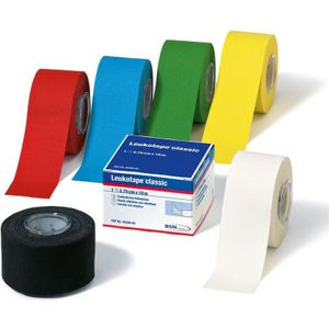 Leukotape Classic - Verbandhechter - Geel - 10m x 3,75cm - Katoenweefsel