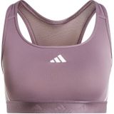 adidas - Powerreact Hyperglam - Sport Bh - Zwart - AEROREADY Technologie, 70% Gerecycled Materiaal