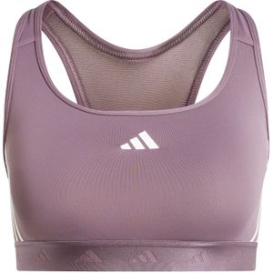 adidas - Powerreact Hyperglam - Sport Bh - Zwart - AEROREADY Technologie, 70% Gerecycled Materiaal
