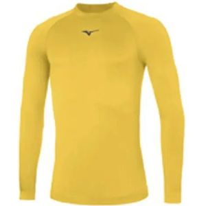 Mizuno - Team Core - Onderhemd met Lange Mouwen - Geel/Navy Blue