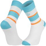 BV Sport - LIGHT RUN HAUTE RIO - Hoge Sokken - Wit-Geel-Roze - Ultra-Licht