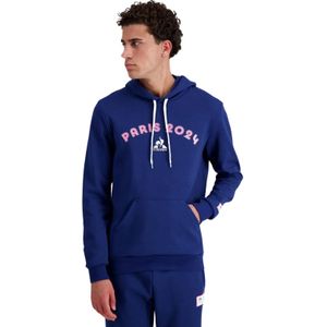 Le Coq Sportif - Graphic Paris 2024 - Hoodie - Zwart - Katoen