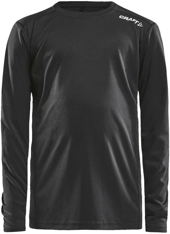 Craft Rush Running Longsleeve Kinderen - Zwart | Maat: 122/128