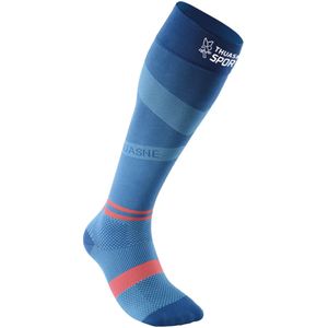 Run/Trail Activ - Compressiesokken - Zwart/Blauw/Rood - Nilit Aquarius