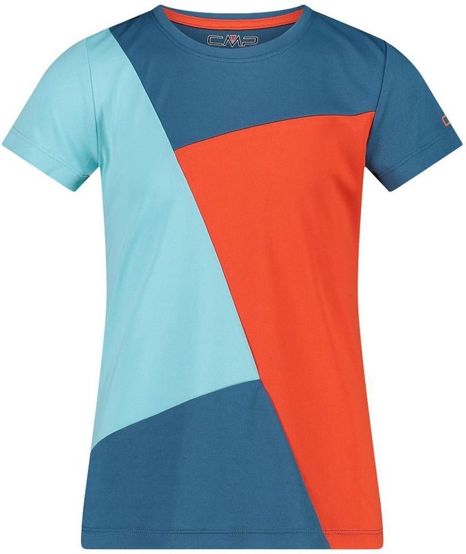 CMP - Kleurblok T-shirt - Piqué Stof - Meisjes