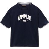 NAPAPIJRI - S-INOT - T-shirt - Marine / Wit