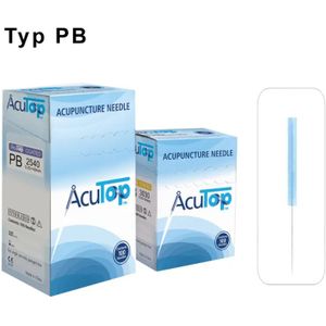 AcuTop - Acupunctuurnaalden - Silicone - Chirurgisch Roestvrij Staal - 100 Stuks