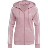 adidas - Essentials - T-shirt - Dames - Met 3 Strepen - Fleece - Ritssluiting
