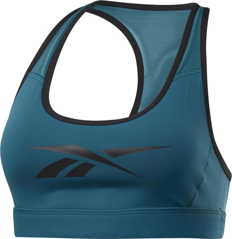 Reebok - Hero Racer Padded - Sport Bh - Zwart - Met Verwijderbare Pads