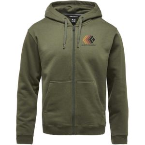 Black Diamond Faded Sweatshirt Met Rits Groen Man