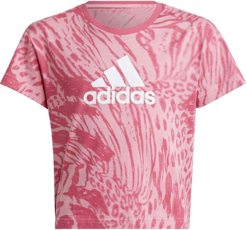 adidas Future Icons - T-shirt - Katoen - Hybride Dierenprint - Voor Meisjes