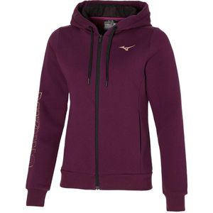Mizuno - Damescapuchon - Katoenen Trainingsjack - Met Volledige Rits