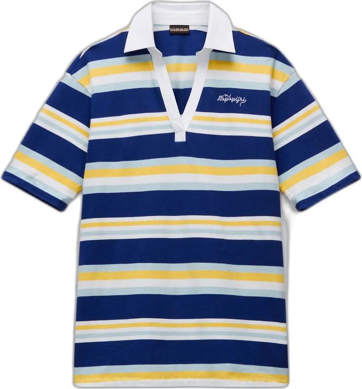 Napapijri - E-ETE SS W STRIPE SA8 - T-shirt - V-hals - Korte Mouwen