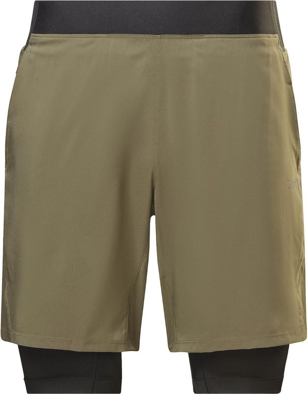 Reebok - Epic - Korte Broek - 2 in 1 - Voor Mannen - Zijsplitten voor Ventilatie