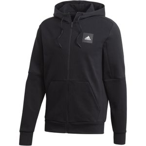 adidas - Must Haves Full-Zip Stadium - Hoodie - Zwart