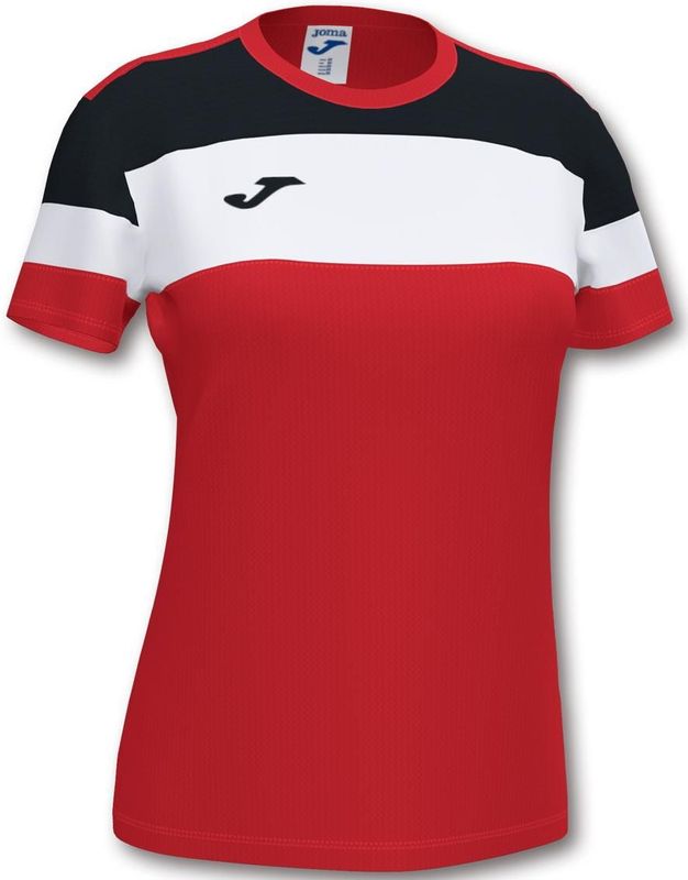 Joma - Crew IV - Sportshirt - Dames - Korte Mouwen - Ronde Kraag - Polyester