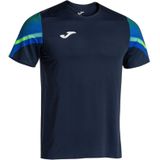 Joma - Hardloopshirt - Korte Mouwen - Zwart - 90% Polyester, 10% Spandex