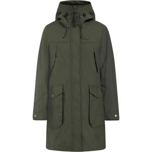 Didriksons - Thelma Parka - Lange Jas - Olijfgroen - 100% Polyamide