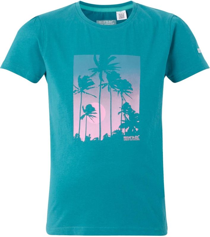 Regatta - Bosley VIII - T-shirt - Kinder - 100% Katoen - Grafische Print - UV-bescherming 30+