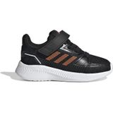 adidas - Run Falcon 2.0 I - Kinderschoenen - Zwart - Textiel - Vetersluiting met Klittenband